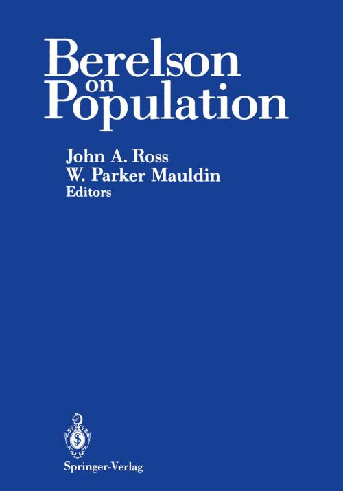 Cover of the book Berelson on Population by , Springer New York