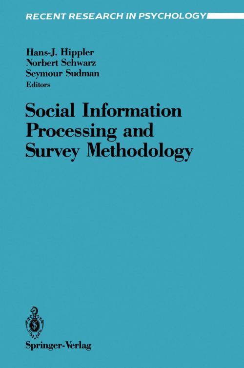 Cover of the book Social Information Processing and Survey Methodology by , Springer New York