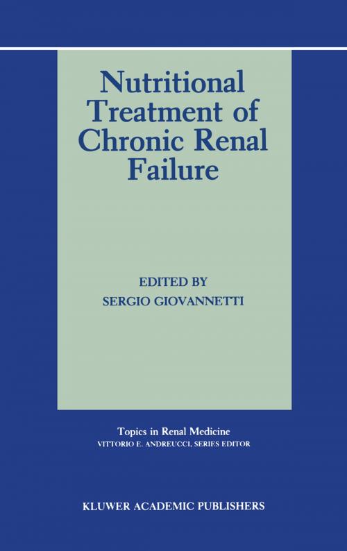 Cover of the book Nutritional Treatment of Chronic Renal Failure by , Springer US