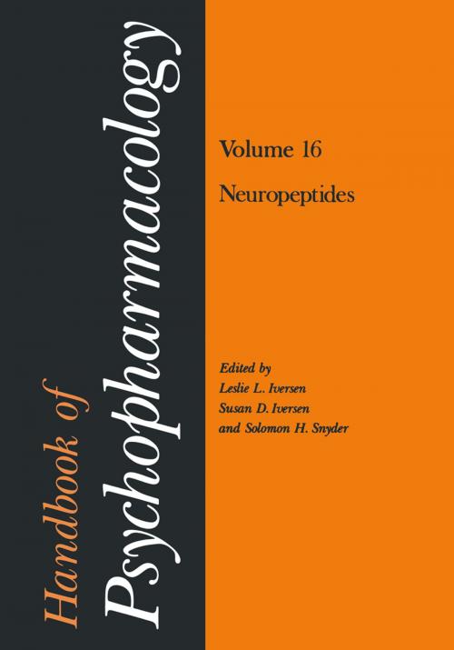 Cover of the book Handbook of Psychopharmacology by , Springer US