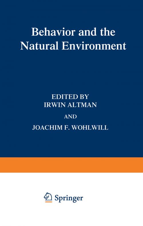 Cover of the book Behavior and the Natural Environment by , Springer US