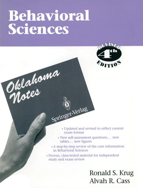 Cover of the book Behavioral Sciences by Ronald S. Krug, Alvah R. Cass, Springer New York