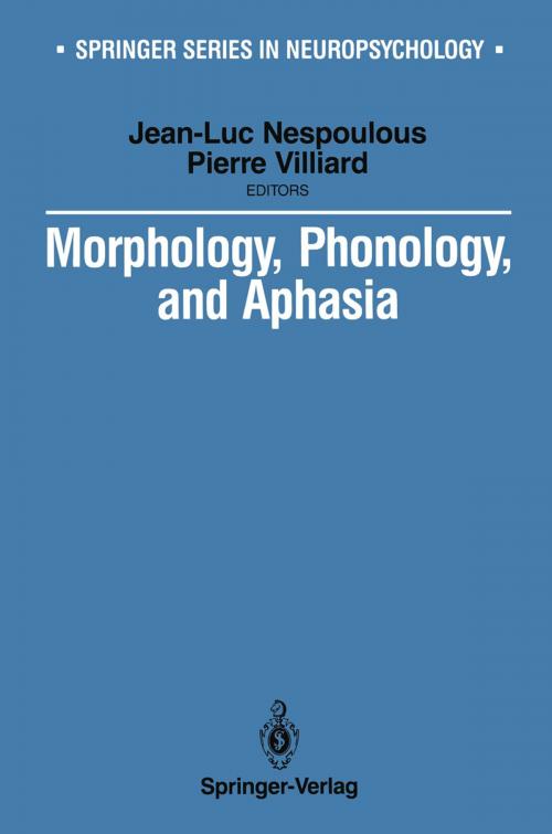 Cover of the book Morphology, Phonology, and Aphasia by , Springer New York