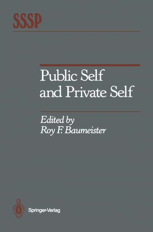 Cover of the book Public Self and Private Self by , Springer New York