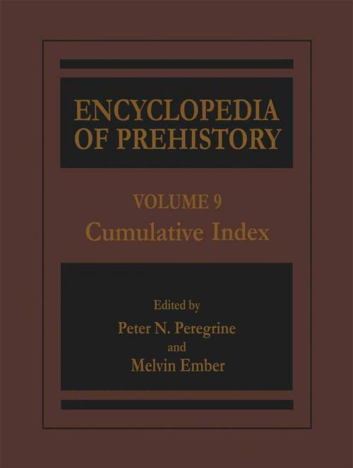 Cover of the book Encyclopedia of Prehistory by , Springer US