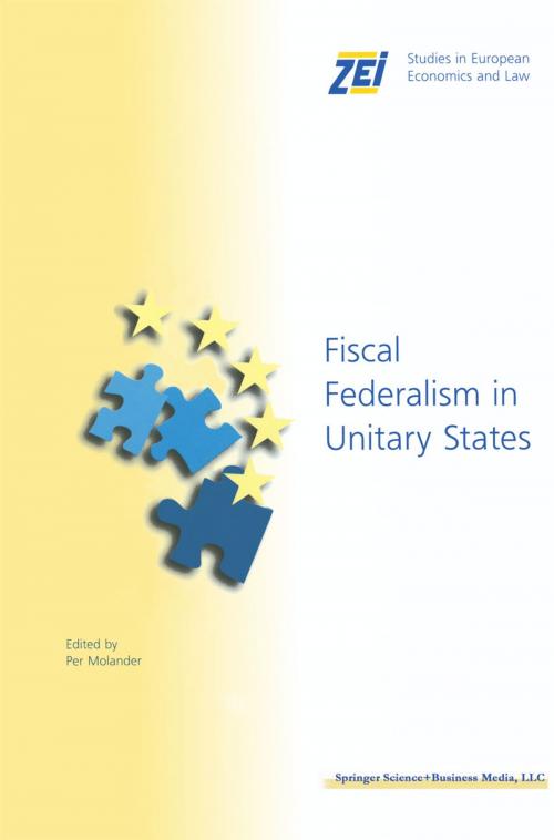 Cover of the book Fiscal Federalism in Unitary States by , Springer US