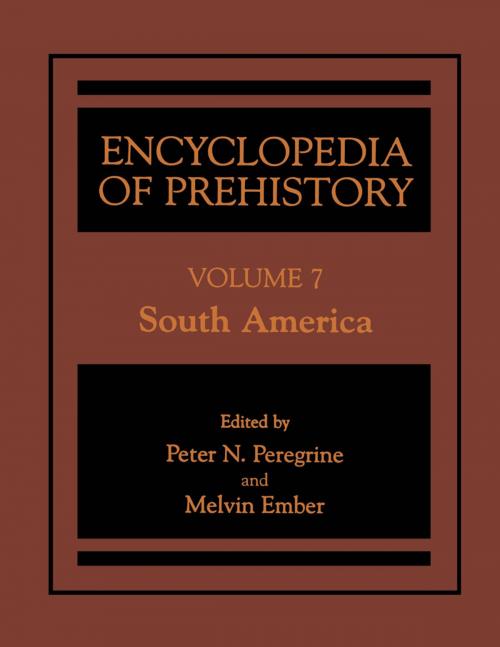 Cover of the book Encyclopedia of Prehistory by , Springer US