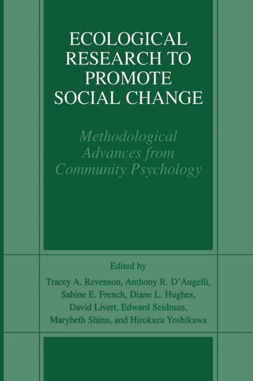 Cover of the book Ecological Research to Promote Social Change by , Springer US