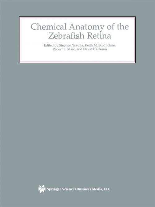 Cover of the book Chemical Anatomy of the Zebrafish Retina by , Springer US