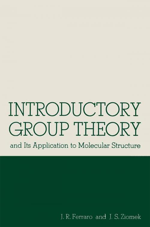 Cover of the book Introductory Group Theory by John R. Ferraro, Joseph S. Ziomek, Springer US