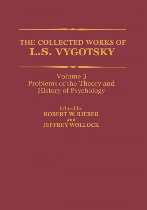 Cover of the book The Collected Works of L. S. Vygotsky by L.S. Vygotsky, Springer US