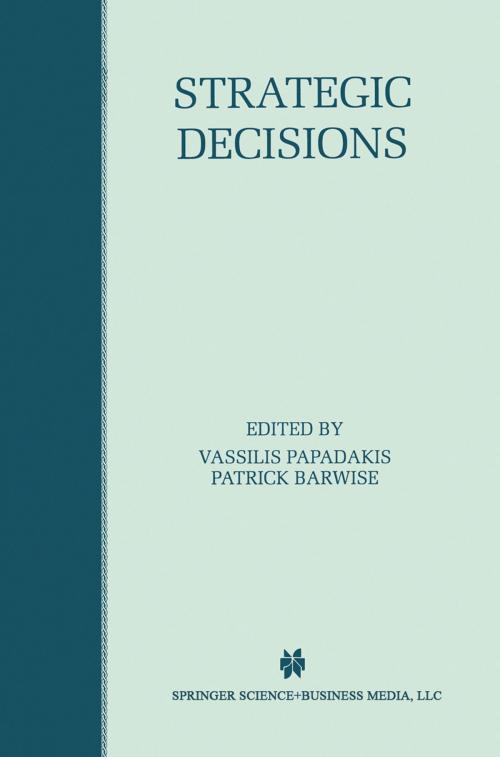 Cover of the book Strategic Decisions by , Springer US