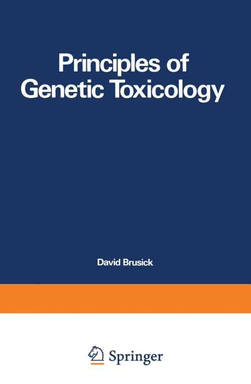 Cover of the book Principles of Genetic Toxicology by David Brusick, Springer US