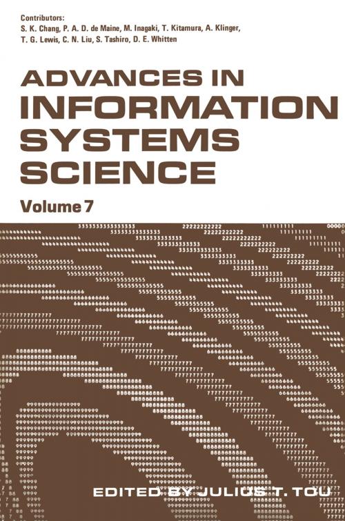 Cover of the book Advances in Information Systems Science by Julius T. Tou, Springer US