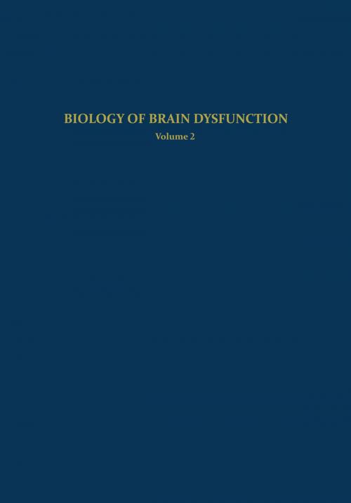 Cover of the book Biology of Brain Dysfunction by Gerald E. Gaull, Springer US
