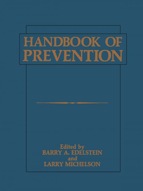 Cover of the book Handbook of Prevention by , Springer US