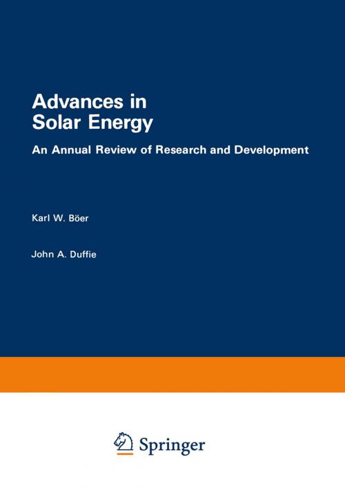 Cover of the book Advances in Solar Energy by , Springer US