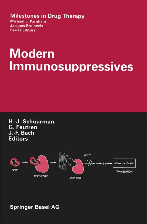Cover of the book Modern Immunosuppressives by , Birkhäuser Basel