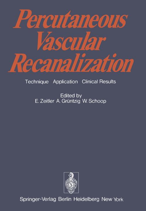 Cover of the book Percutaneous Vascular Recanalization by G.J. van Andel, Springer Berlin Heidelberg