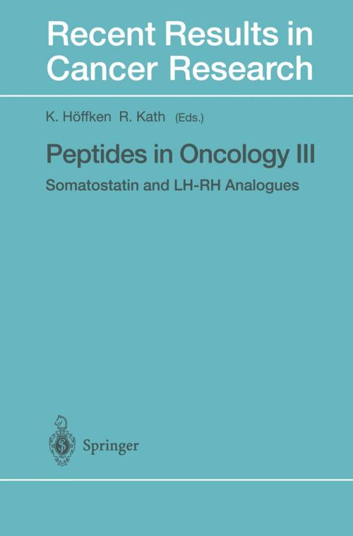 Cover of the book Peptides in Oncology III by , Springer Berlin Heidelberg