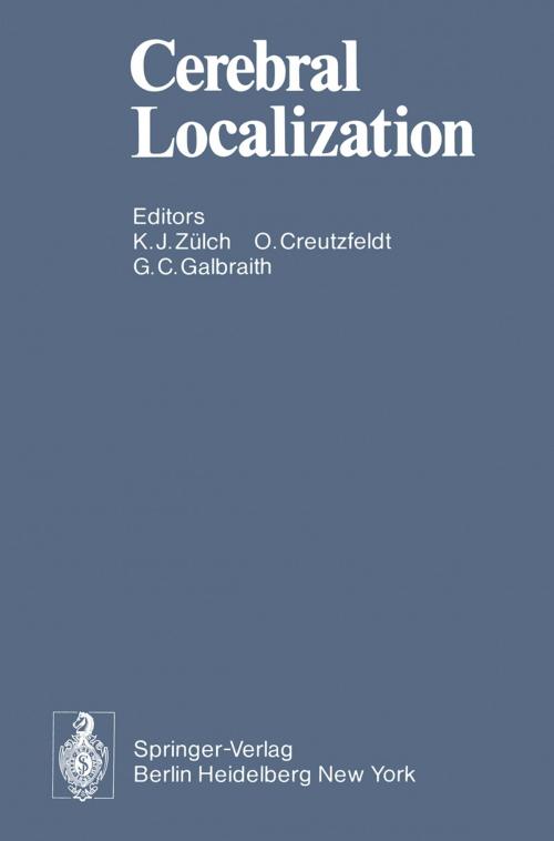 Cover of the book Cerebral Localization by , Springer Berlin Heidelberg
