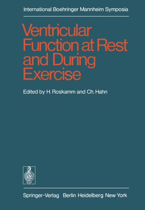 Cover of the book Ventricular Function at Rest and During Exercise / Ventrikelfunktion in Ruhe und während Belastung by , Springer Berlin Heidelberg