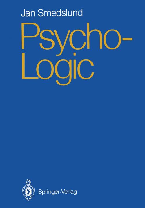 Cover of the book Psycho-Logic by Jan Smedslund, Springer Berlin Heidelberg