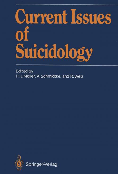 Cover of the book Current Issues of Suicidology by , Springer Berlin Heidelberg