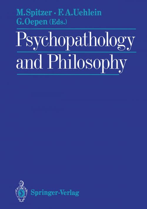 Cover of the book Psychopathology and Philosophy by , Springer Berlin Heidelberg