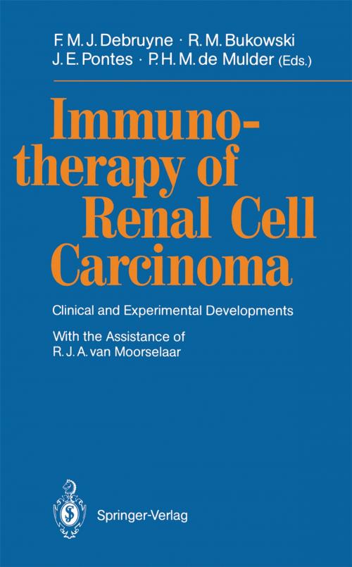 Cover of the book Immunotherapy of Renal Cell Carcinoma by R.J.A. van Moorselaar, Springer Berlin Heidelberg