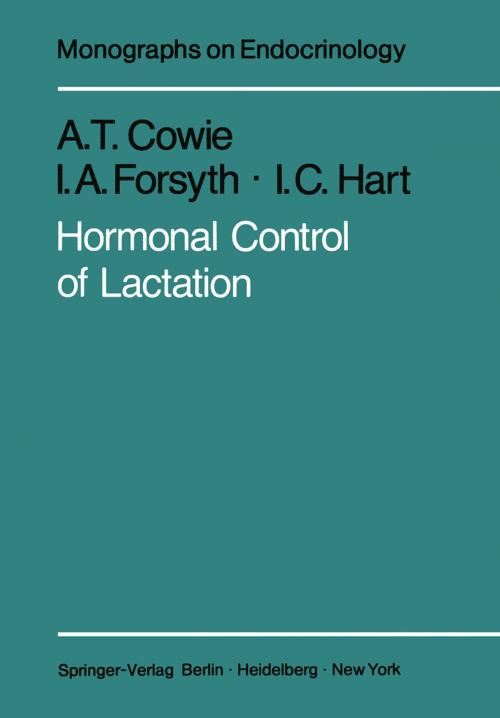 Cover of the book Hormonal Control of Lactation by A. T. Cowie, I. A. Forsyth, I. C. Hart, Springer Berlin Heidelberg