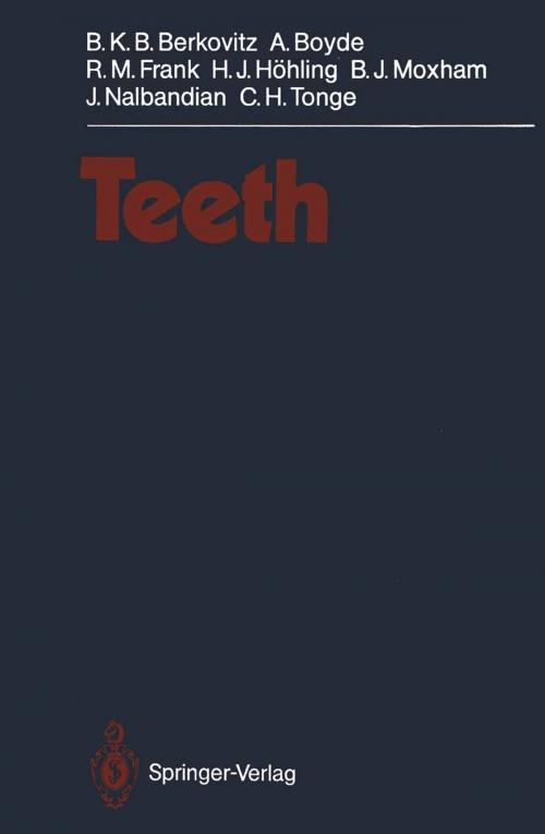 Cover of the book Teeth by B.J. Moxham, C.H. Tonge, H.J. Höhling, A. Boyde, R.M. Frank, B.K.B. Berkovitz, J. Nalbandian, Springer Berlin Heidelberg