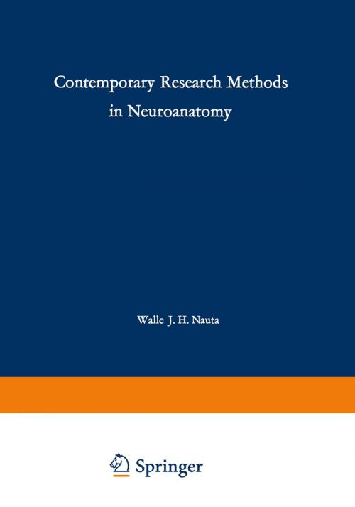 Cover of the book Contemporary Research Methods in Neuroanatomy by , Springer Berlin Heidelberg