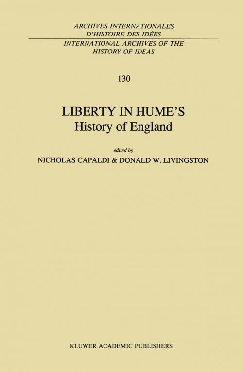 Cover of the book Liberty in Hume’s History of England by , Springer Netherlands