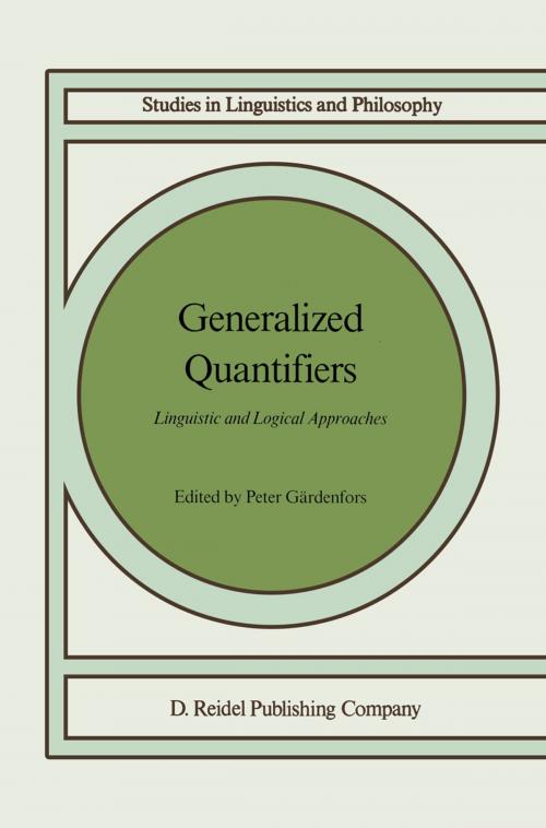 Cover of the book Generalized Quantifiers by , Springer Netherlands