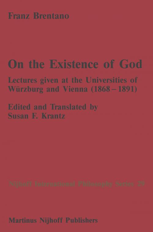 Cover of the book On the Existence of God by F.C. Brentano, Springer Netherlands