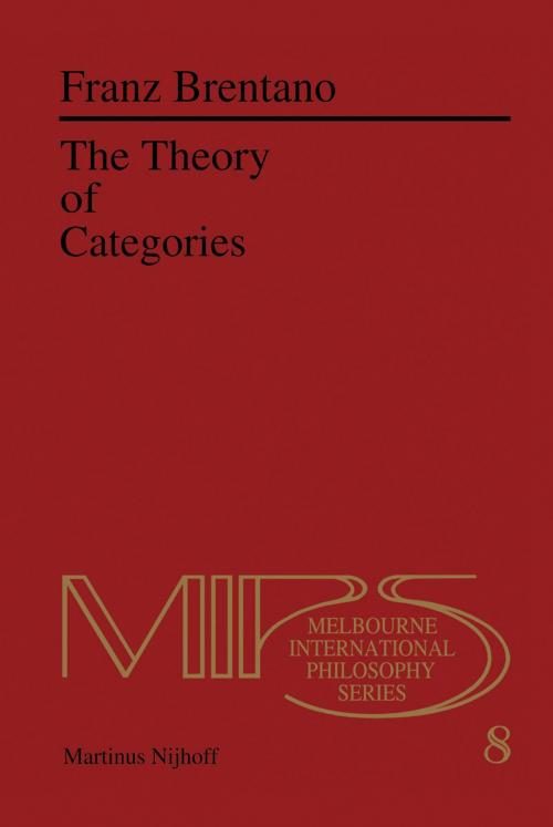 Cover of the book The Theory of Categories by F.C. Brentano, Springer Netherlands