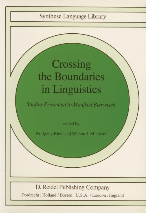 Cover of the book Crossing the Boundaries in Linguistics by , Springer Netherlands