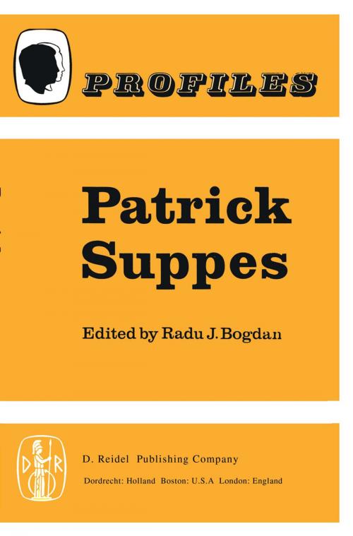 Cover of the book Patrick Suppes by R. Bogdan, Springer Netherlands