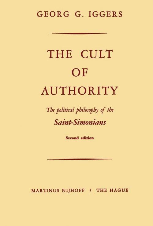 Cover of the book The Cult of Authority by G. Iggers, Springer Netherlands