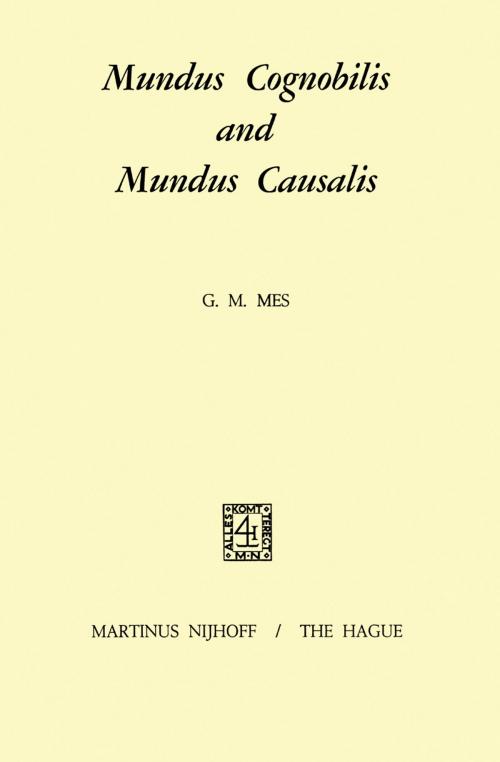 Cover of the book Mundus Cognobilis and Mundus Causalis by G.M. Mes, Springer Netherlands