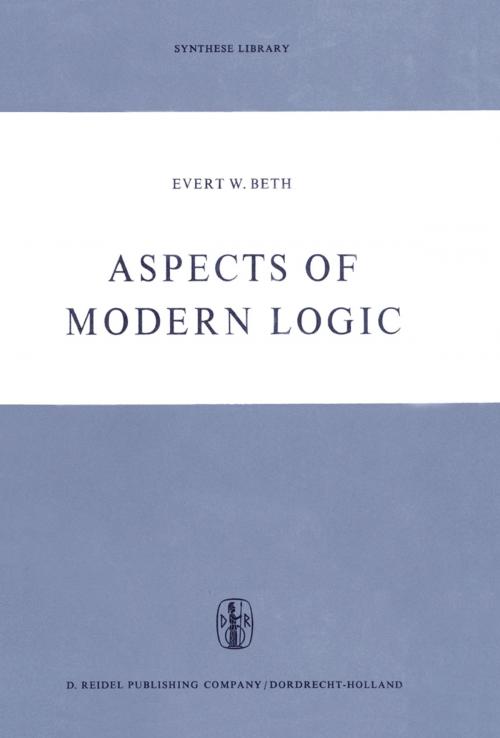 Cover of the book Aspects of Modern Logic by E.W. Beth, Springer Netherlands