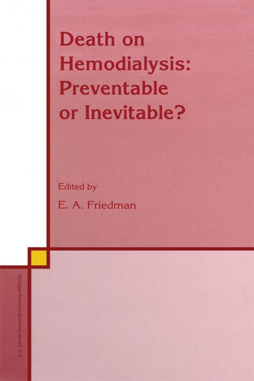 Cover of the book Death on Hemodialysis: Preventable or Inevitable? by , Springer Netherlands