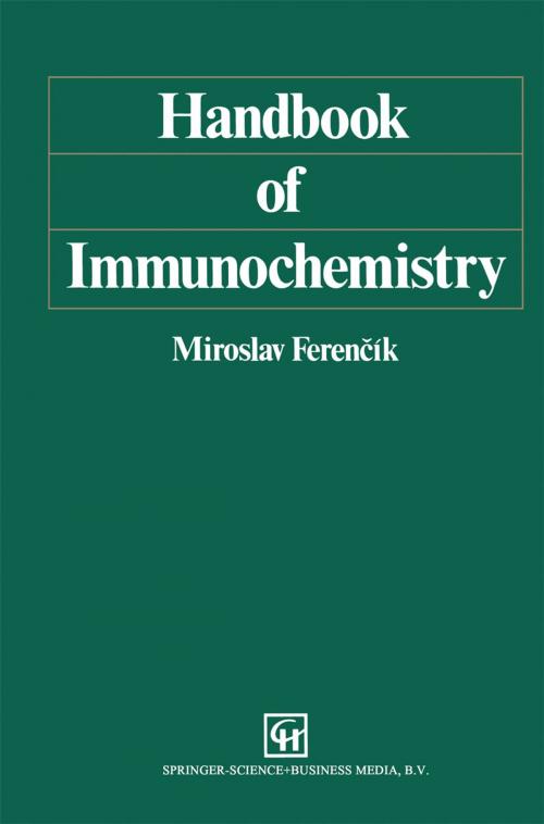 Cover of the book Handbook of Immunochemistry by Miroslav Ferencik, Springer Netherlands