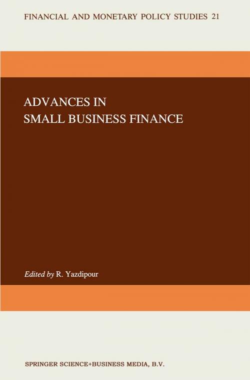 Cover of the book Advances in Small Business Finance by , Springer Netherlands