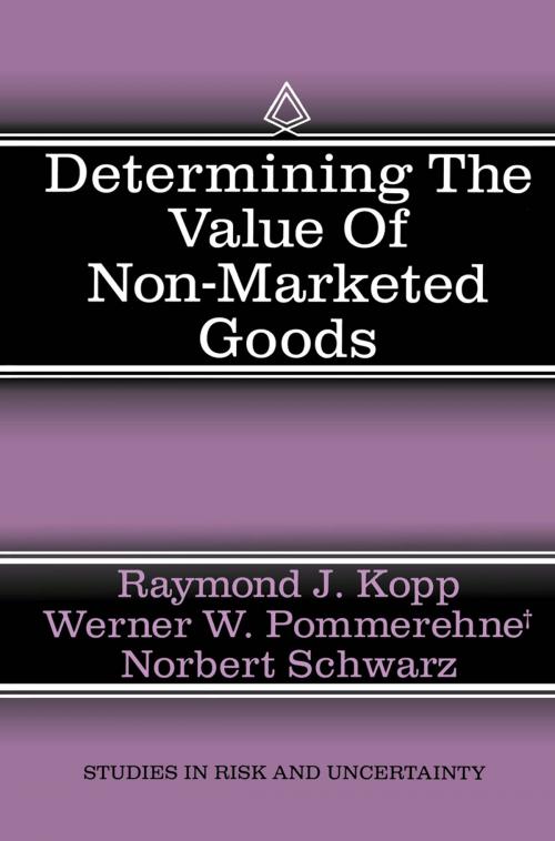 Cover of the book Determining the Value of Non-Marketed Goods by , Springer Netherlands
