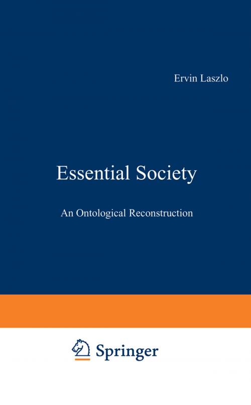 Cover of the book Essential Society by E. Laszlo, Springer Netherlands