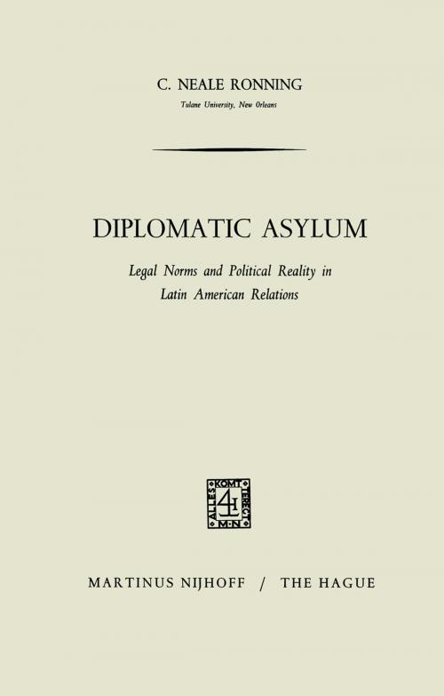 Cover of the book Diplomatic Asylum by Carroll Neale Ronning, Springer Netherlands