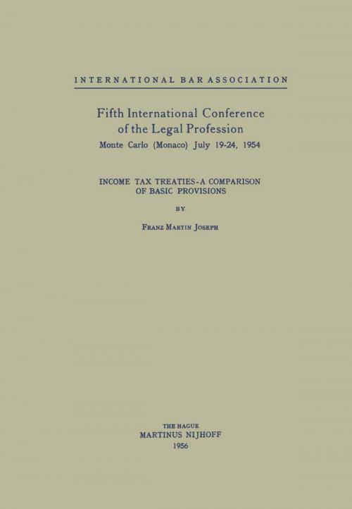 Cover of the book Fifth International Conference of the Legal Profession Monte Carlo (Monaco) July 19–24, 1954 by International Bar Association, Franz Martin Joseph, Springer Netherlands