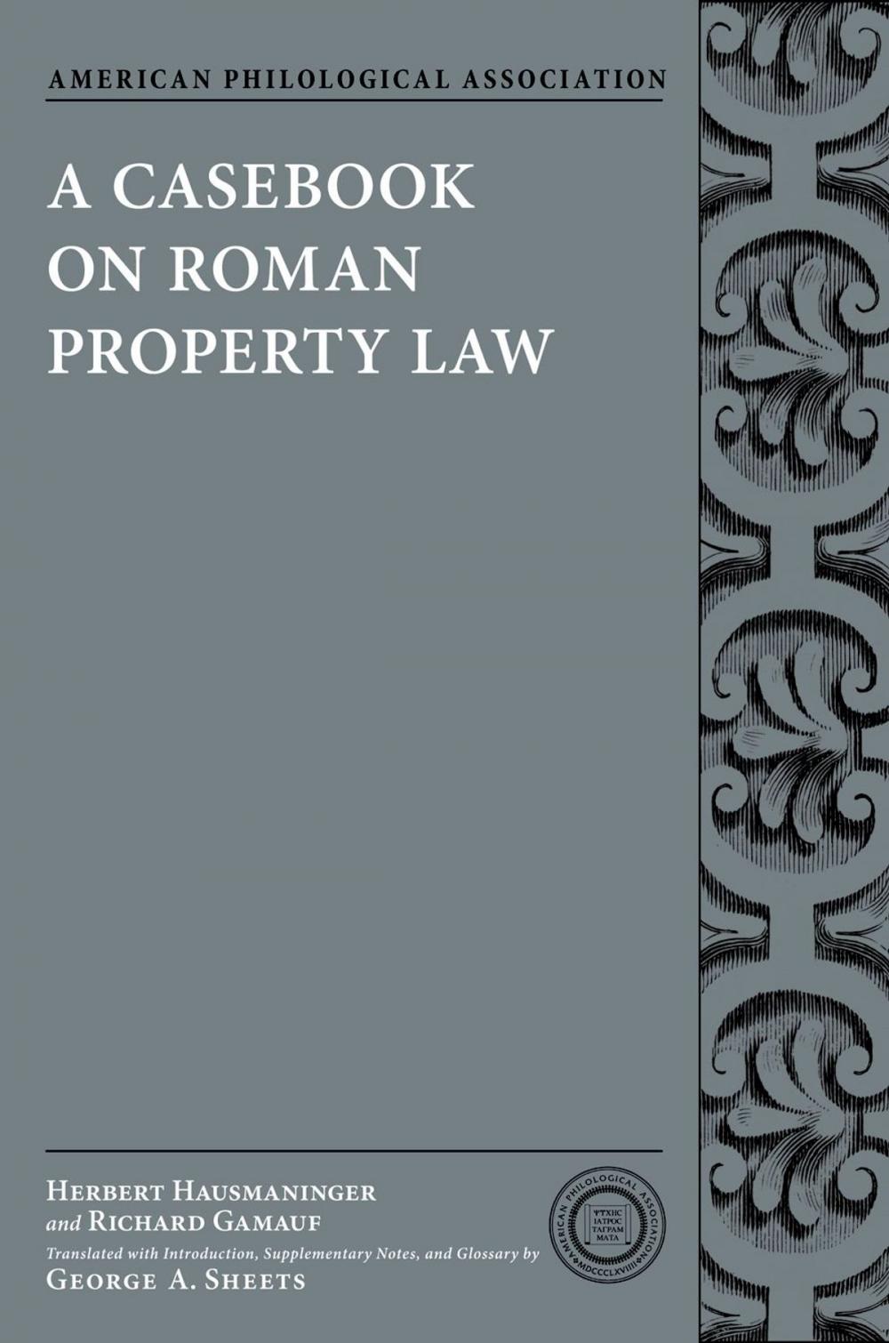 Big bigCover of A Casebook on Roman Property Law